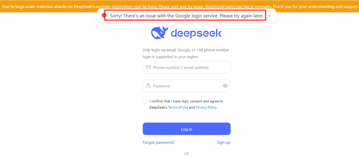 sreyneangfx's tweet photo. https://t.co/DqYPU5CmOD Sorry! There's an issue with the Google login service. Please try again later. https://t.co/vlyUTCS9tj