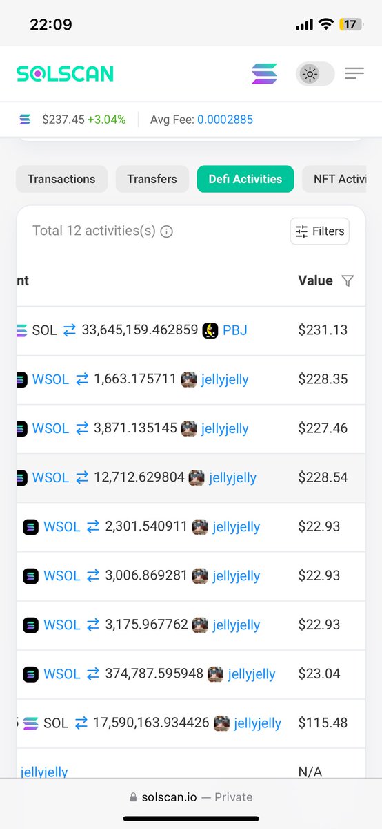 Ling_Ming_AI's tweet image. Only one coin that #jellyjelly dev has bought 

Verify it yourself 

#jellyjelly mascot is $PBJ 

89y4jtGYMnMnrv4D4nsGuaVJBUy4Vpa7dVhAn5czeJTc