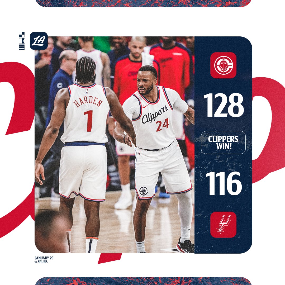 LAClippers's tweet photo. CLIPPERS WIN!!! https://t.co/xst8UXyEwP