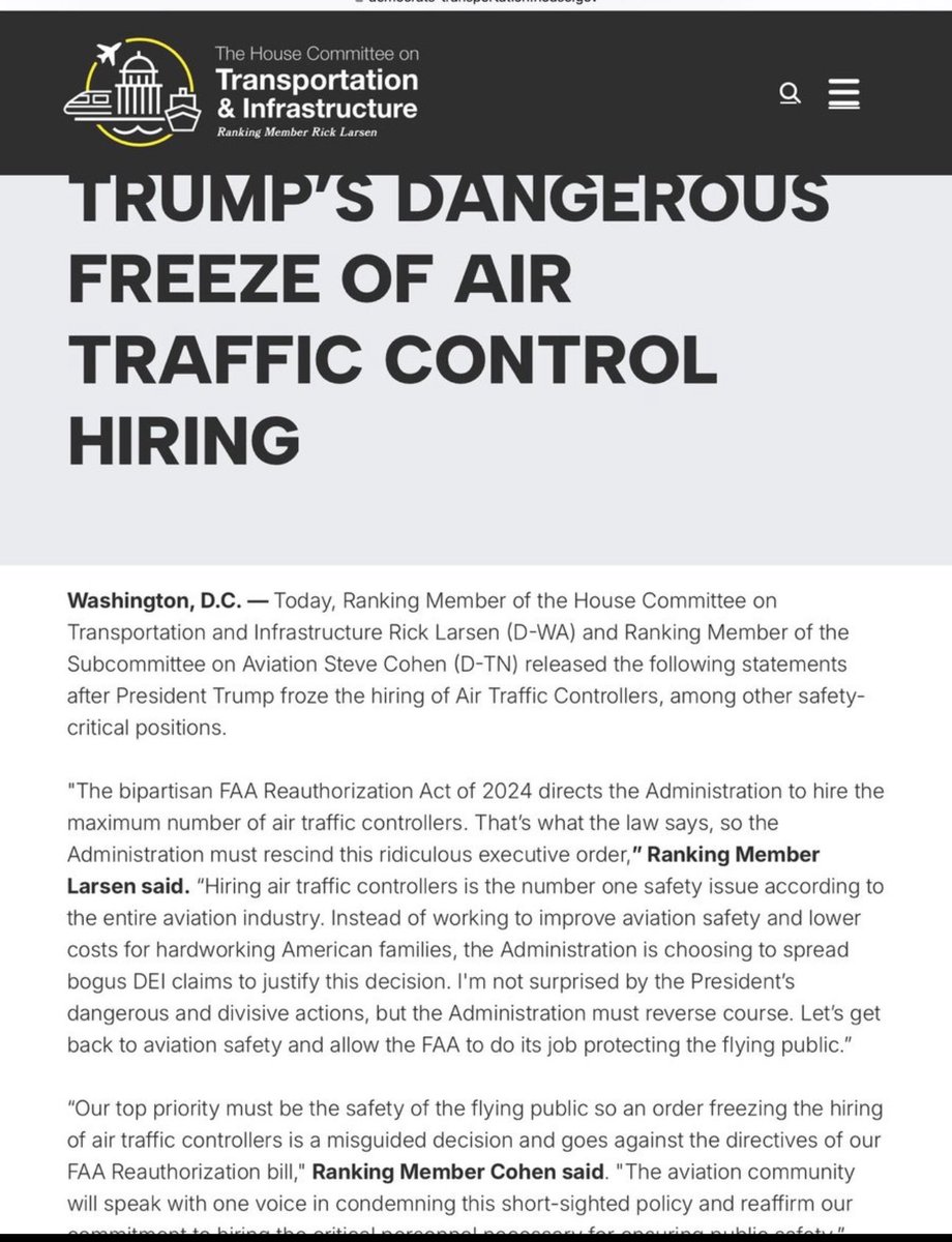 danaolitaogden's tweet image. didn’t they fire 100 senior leaders in the FAA today? And then put up a hiring freeze. Actions have consequences there’s a reason the federal government is in charge of the FAA and the TSA it’s to protect the people. Shame on the Trump administration . #TrumpisaNationalDisgrace