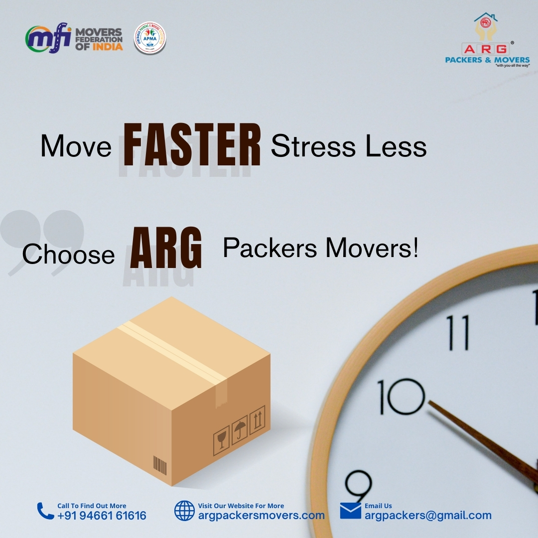 ArgMovers's tweet image. Why waste time worrying about your move? ARG Packers Movers ensures a quick, seamless relocation so you can relax while we handle everything. Your time is precious—we make moving effortless!

📞 Call now for a hassle-free move! #ARGPackers #FastRelocation #SafeMoves