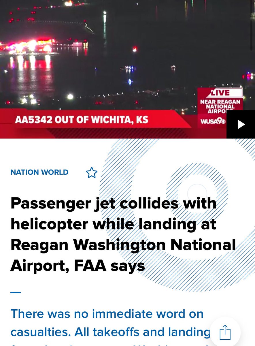 BREAKING: Passenger plane collides with helicopter in D.C.