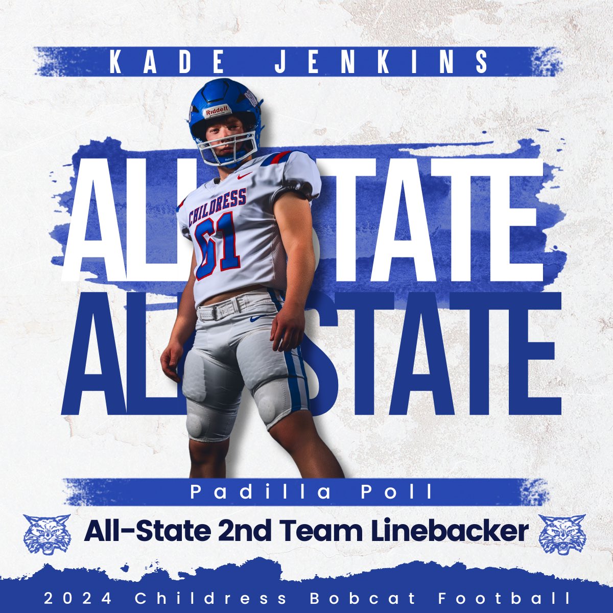 🔵Congratulations Kade Jenkins! 🔵
🏈Padilla Poll All-State Linebacker 🏈

📸David Erickson