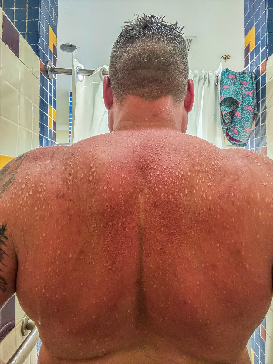 ContentCowboi's tweet photo. 6’5”, 300 pounds, and barely contained. The steam rises, water cascading down my broad back as the shower struggles to hold me. Built for more than just tight spaces—I take up every inch. Think you can handle it? NEW VLOG LINK IN BIO!

#TooBigToContain #DrippingWet #gay https://t.co/fBWtFLns4H