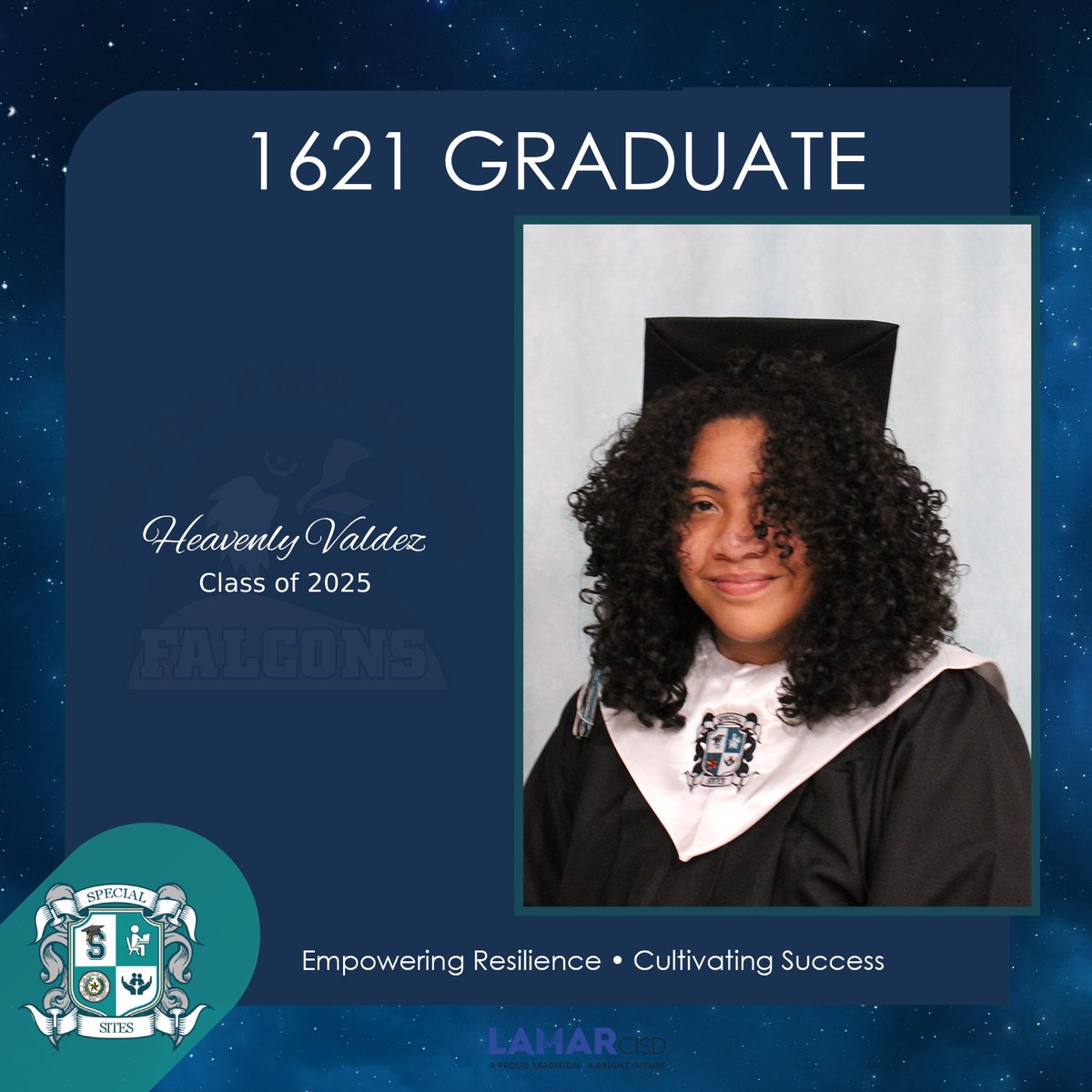 Congratulations to Heavenly Valdez on becoming a graduate! We at 1621 are incredibly proud of you, and we can't wait to see you continue to cultivate success in your future! #1621Grad #EmpoweringResilienceCultivatingSuccess
