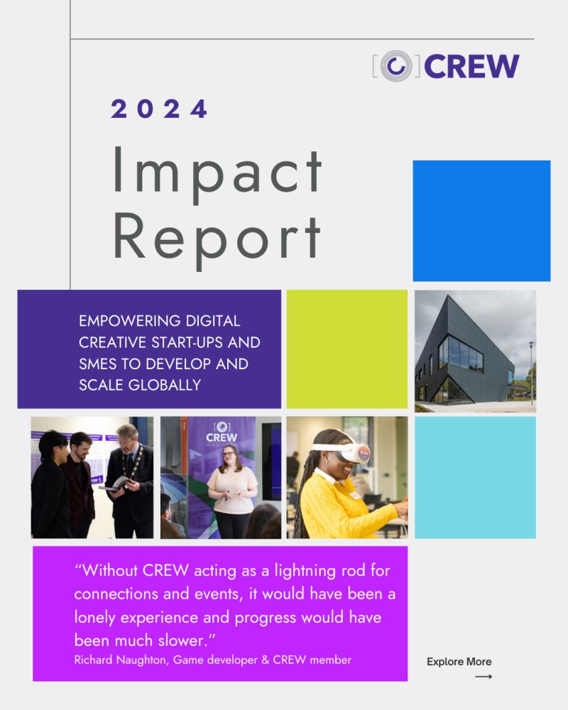 📣 CREW Unveils 2024 Impact Report, Highlighting Strong Growth in Demand for Its Programmes and Support for Start-ups in the Digital Creative Sector 📣

Read more and download our report 👉 lnkd.in/eZ7XQt_4