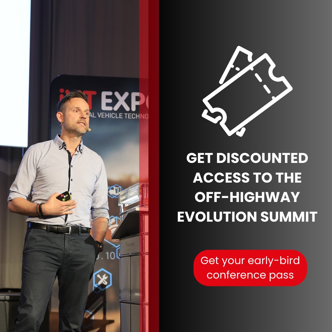 Early-bird conference passes are here! 🎉

Join us for the Off-Highway Evolution Summit 2025, presented by #iVTExpo, the must-attend event for those shaping the future of off-highway vehicles.

🎟️ Book now: bit.ly/42tGXFg