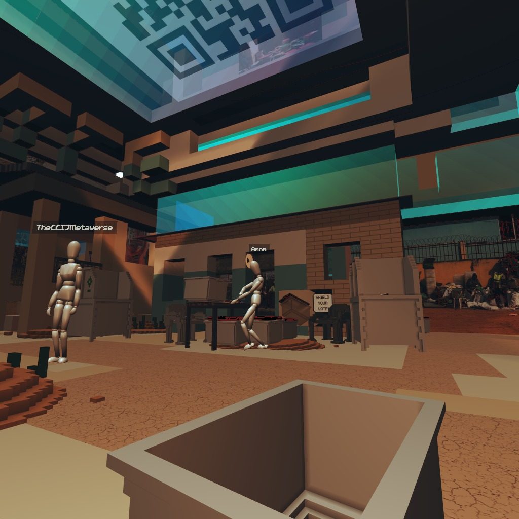 “Scan the code, play the game. Shield Your Vote from attacks during the 2023 Elections in Nigeria. Read the investigation: 'Democracy Deferr…” - at Center for Collaborative Investigative Journalism (CCIJ) - by Serste voxels.com/play?coords=NW…