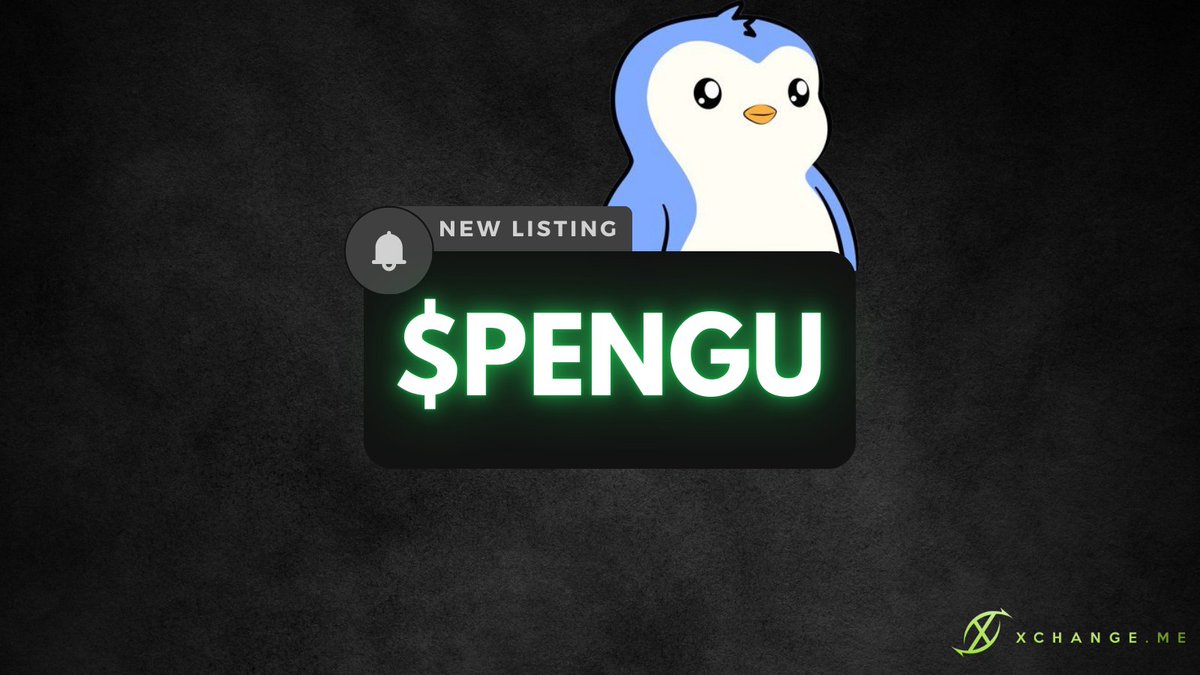 xchange_me_'s tweet image. We are happy to announce immediate availability of $PENGU on xchange.me Buy @pudgypenguins with no KYC!