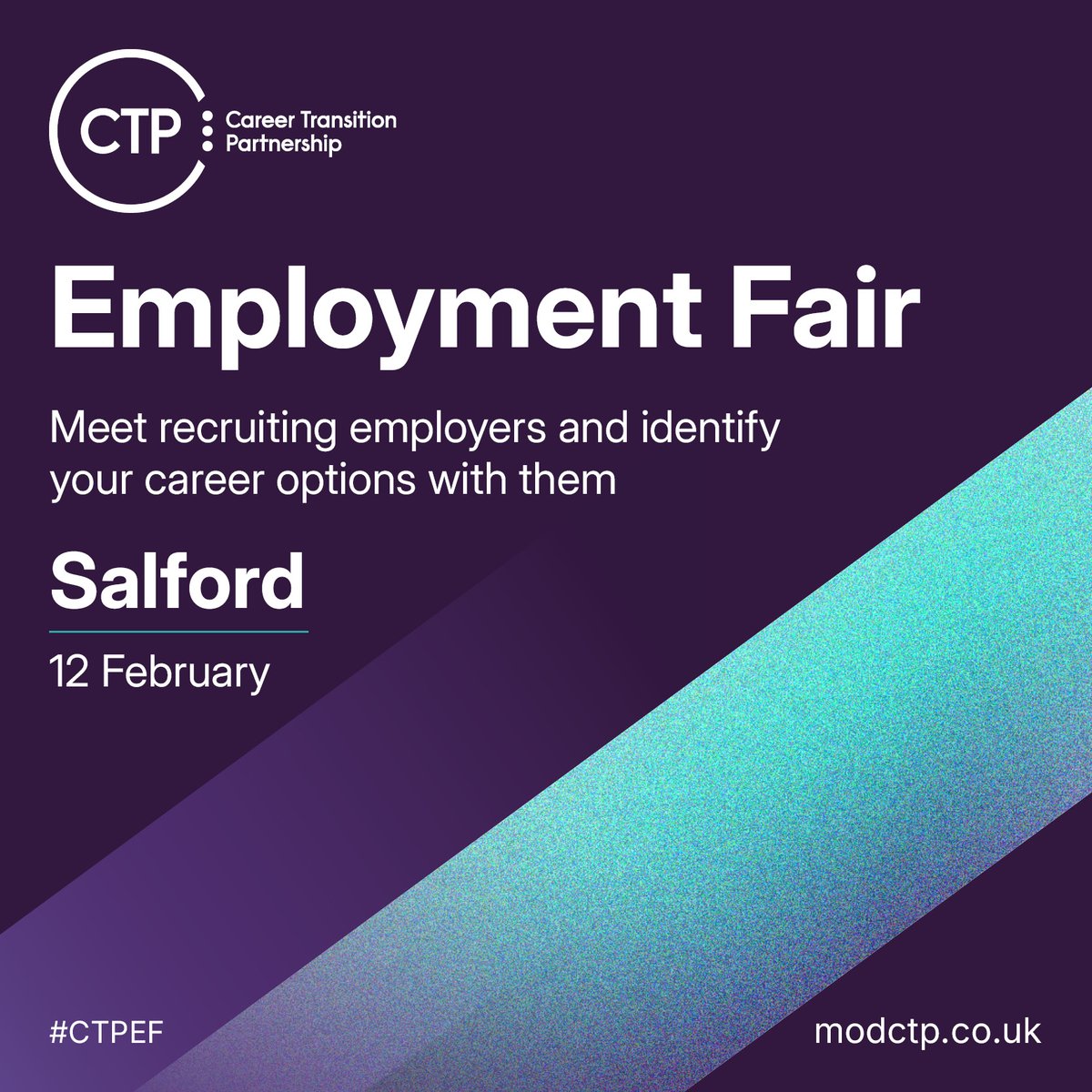 CTPinfo's tweet photo. In 14 days, we'll be opening the doors to our first Employment Fair of the year, in Salford on 12th February. 

Join us and take the next step in your career journey. We look forward to seeing you there!

Book 👉 https://t.co/lNWWNPGSMC
Employer list 🧍 https://t.co/Ci2KGAVuY4 https://t.co/TXxIVvxJ2T