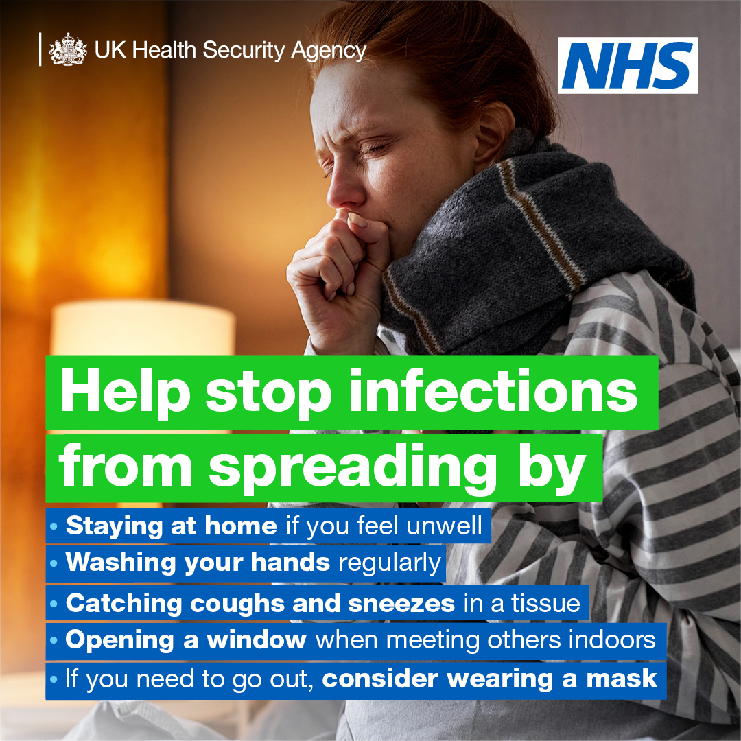 During winter, lots of illnesses like #Norovirus and #Flu spread easily. If you're unwell, there are actions you can take to reduce the risk of spreading infections to others. 🤒

Read more on winter illnesses here 👇
ukhsa.blog.gov.uk/2024/12/18/wha…