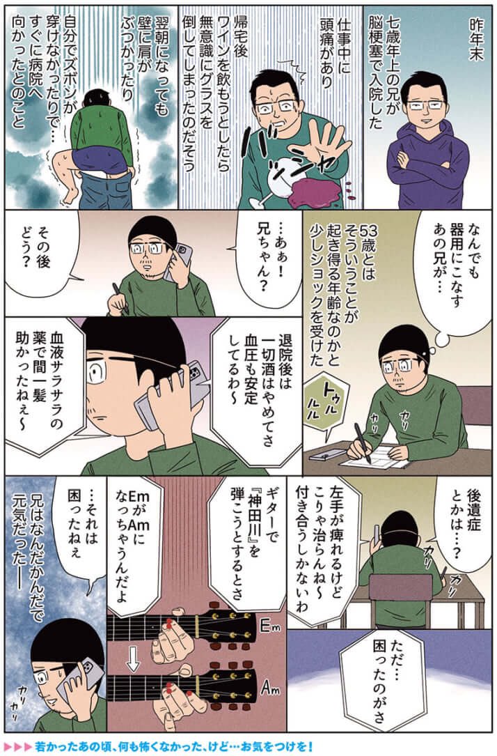 漫画「脳梗塞になった兄」
#俺は健康にふりまわされている 