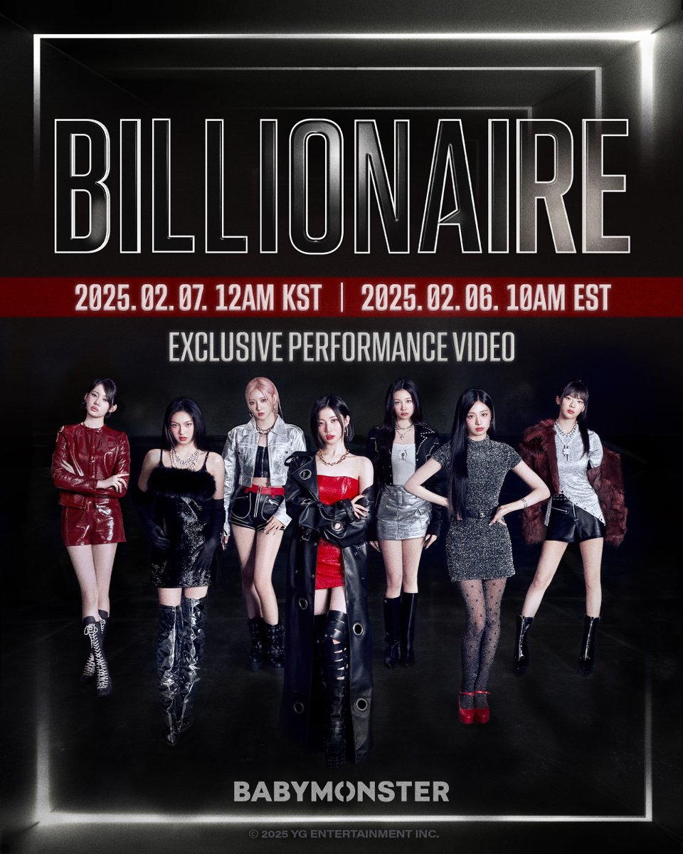 [DRIP] 'BILLIONAIRE' EXCLUSIVE PERFORMANCE VIDEO COMING SOON

02.07. 12AM KST / 02.06. 10AM EST

#BABYMONSTER #베이비몬스터 #1stFULLALBUM #DRIP #BILLIONAIRE #YG