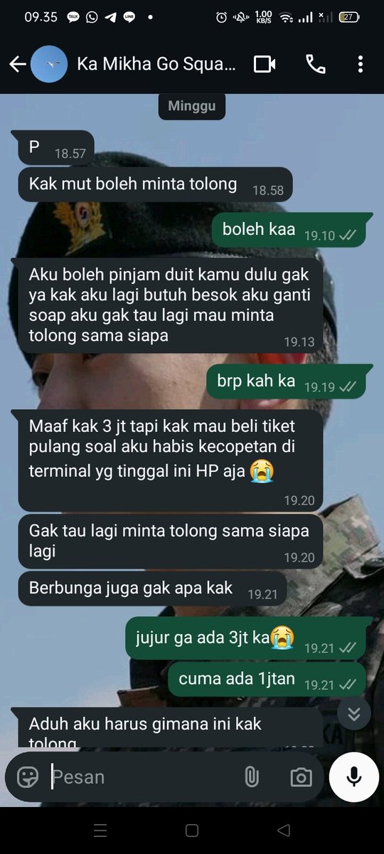 parkmutiloeyy's tweet photo. DICARI ORANG KABUR BAWA UANG 3 JT💰

MIKHA 
NO. WA +6281346597475
OVO 081346597475
SHOPEE https://t.co/alO5huyntI
Domisili medan
Anak GO ku sendiri 

GA BAKAL AKU HAPUS SEBELOM DIBALIKIN DUITKU

[THREAD] https://t.co/wp1CIq0eJD