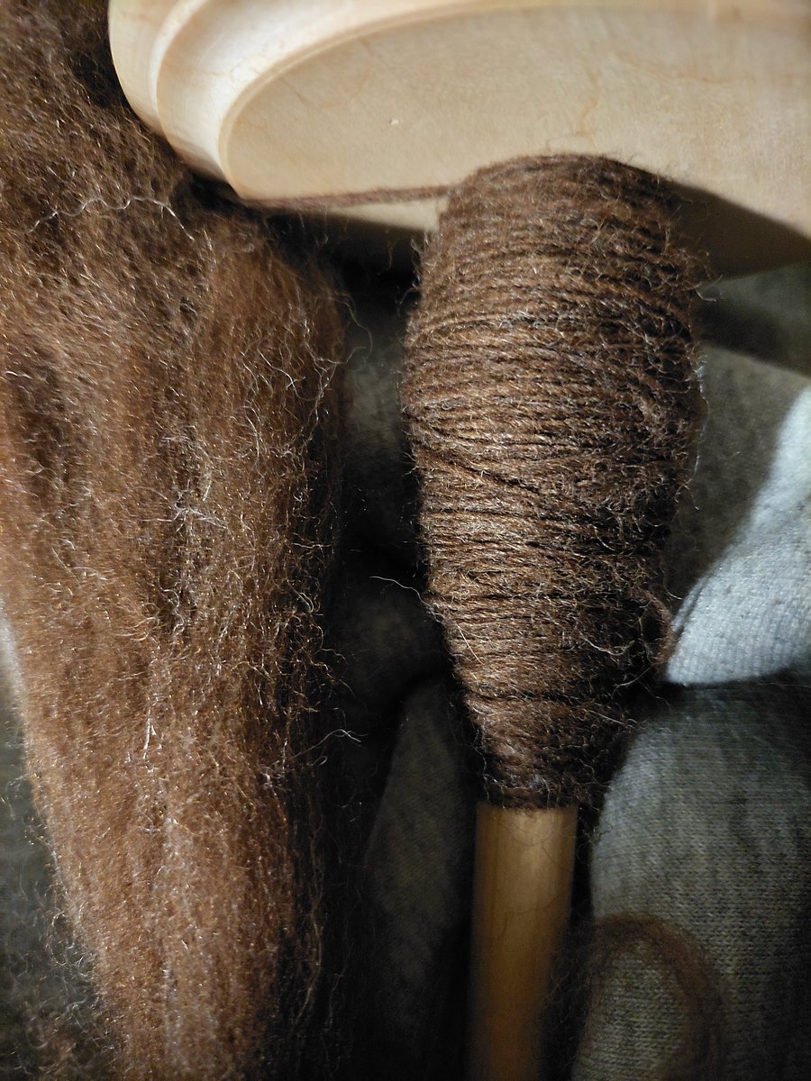 im obsessedddd with this (undyed) wool ive been spinning its gorgeous and soft and smells so nice