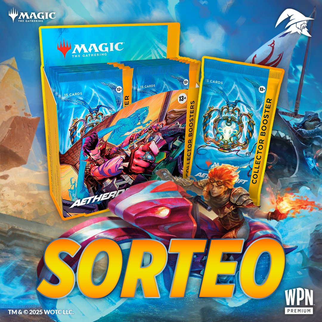 🏁 ¡Sorteamos una Caja de Collector de #MTGAetherdrift!

¿Serás tú el que se haga con él? ¡Sigue estos pasos y participa! ⤵️

🔹Síguenos
🔹Haz RT
🔹Etiqueta a 2 amigos

¡Tienes hasta las 9:59h del jueves día 6 de febrero para participar!