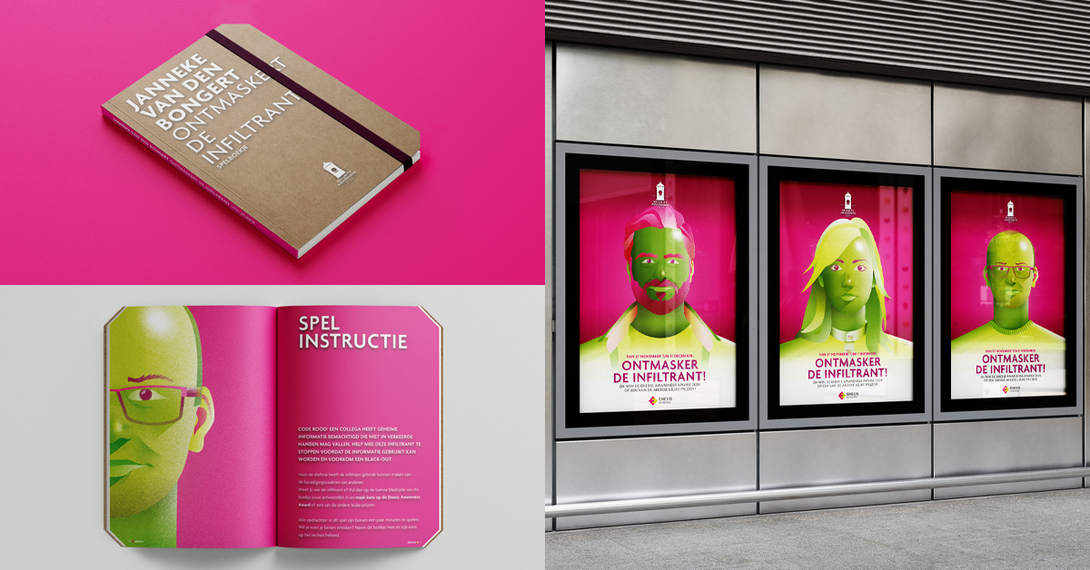 ENEXIS NETBEHEER, SECURITY AWARENESS CAMPAGNE

Met een "gamification-campagne" is samen met Enexis weer een schitterende Security Awareness Campagne ontwikkeld!

Er is te weinig plek hier, dus check meer via:
reynhard.nl/project/enexis…

<a href="/Enexis/">Enexis</a>  <a href="/EnexisGroep/">Enexis Groep</a>  <a href="/Energie/">Energie</a>  #campaign