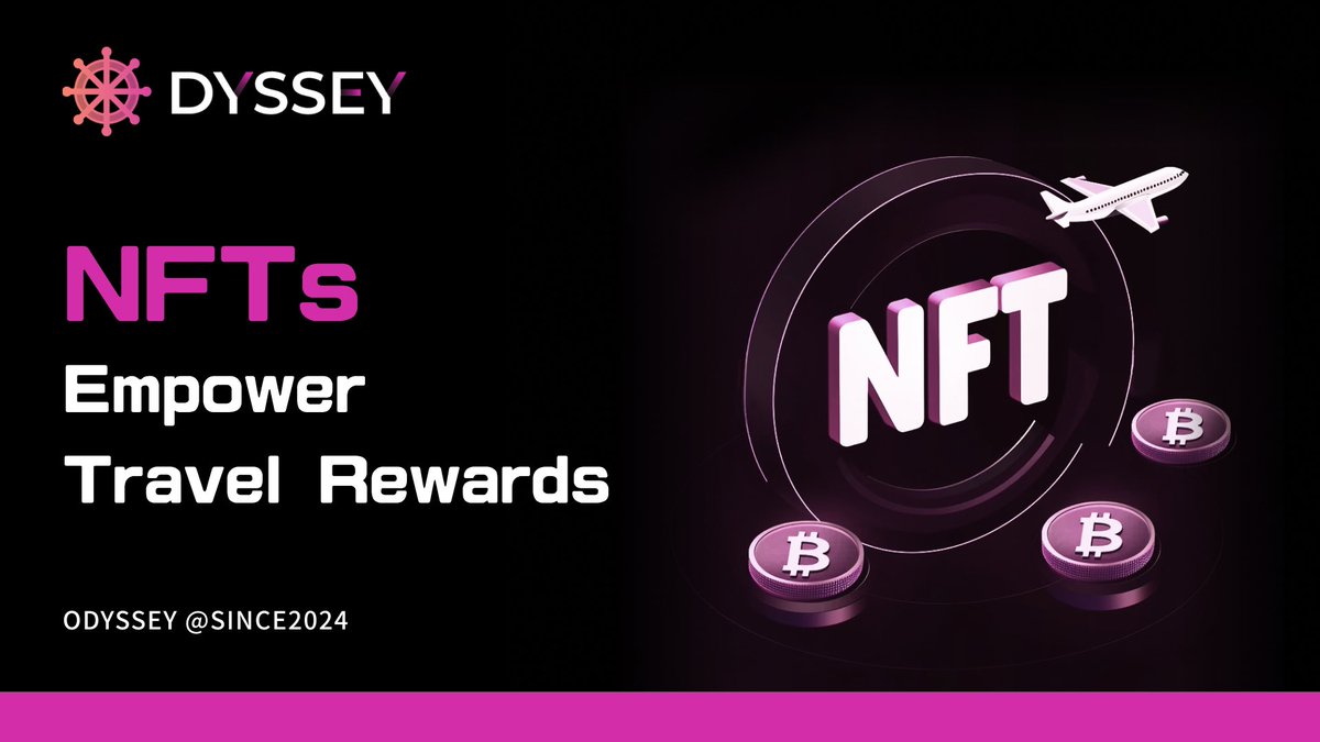 🎁 Hold ODYSSEY NFTs and unlock exclusive travel perks! Enjoy priority boarding, hotel upgrades, and more, making every journey unforgettable. 🌟 
#NFTRewards #Web3Travel #LoyaltyNFT"
