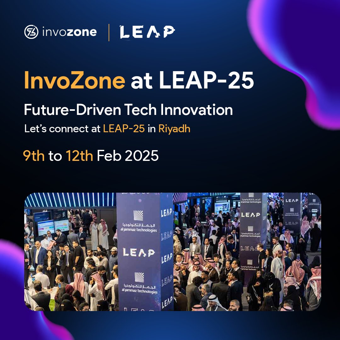 Great things happen when visionaries connect.
We’re super excited to be bringing our vision, passion, and treasured ideas to one of the biggest tech events of the year!
See you at <a href="/LEAPandInnovate/">LEAP</a>  in Riyadh
#InvoZone #TogetherWeLeap #TechCommunity2025 #LEAP2025 #LeapAndInnovate