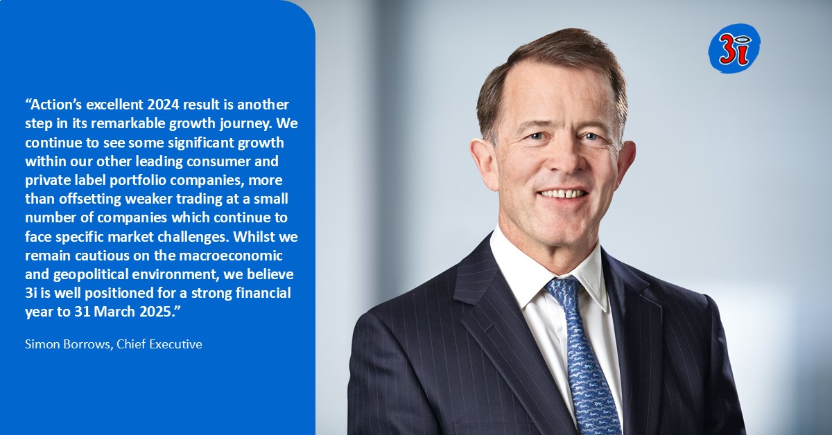 Simon Borrows, Chief Executive, comments in our Q3 performance update which was published today. You can read more here: 3i.com/media/news/202…