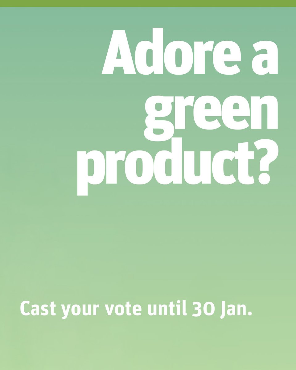 Last day to vote in the Green Product Awards Audience Award. Don’t miss the chance to judge and vote for your favourite products and concepts!

Head to the voting page now and hit the vote now button before the deadline! 

Start here: gp-award.com/en/produkte