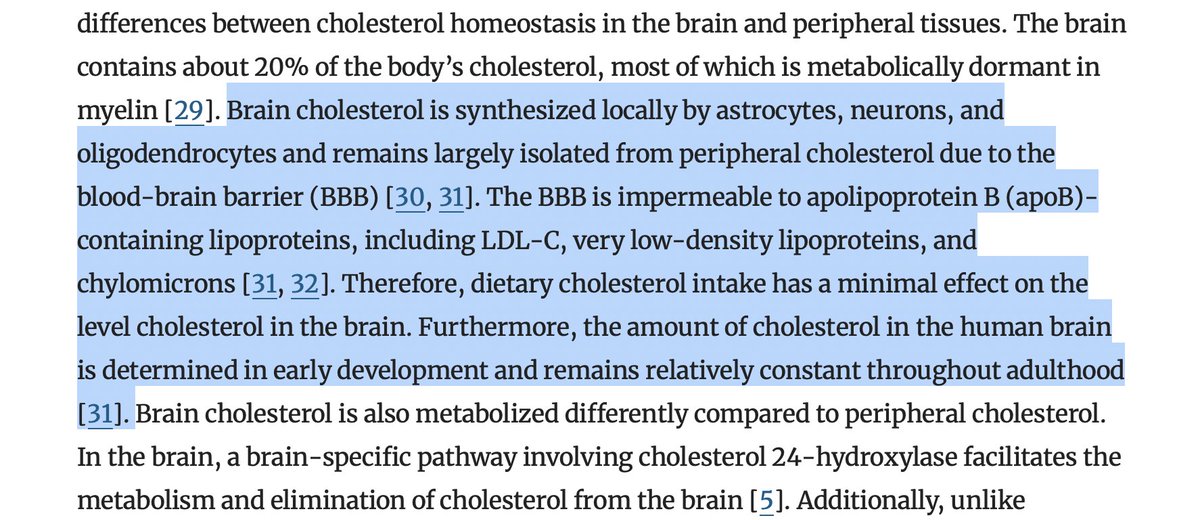 NutritionMadeS3's tweet photo. reminder that the brain makes its own cholesterol &amp; keeping blood cholesterol levels in the healthy range doesn't "harm the brain"
https://t.co/oqOwRpbfbF https://t.co/HT2qKly6fW