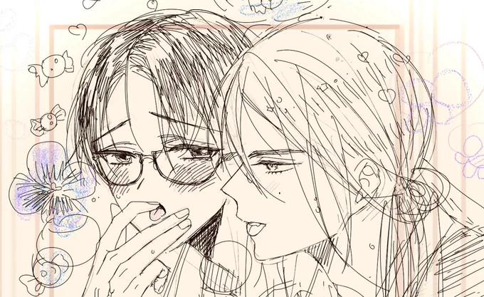 麗とマキヤの担当様とお打ち合わせ楽しかったです
もう4話まで納品したのですが1話をやっぱりもっと描き加えたい!と思い…リリースまでずっとソワソワしそうです
これからカラーを描くのですがめちゃくちゃ可愛く仕上げたいです
タイトルもこれからなんですが…楽しみですね!! 