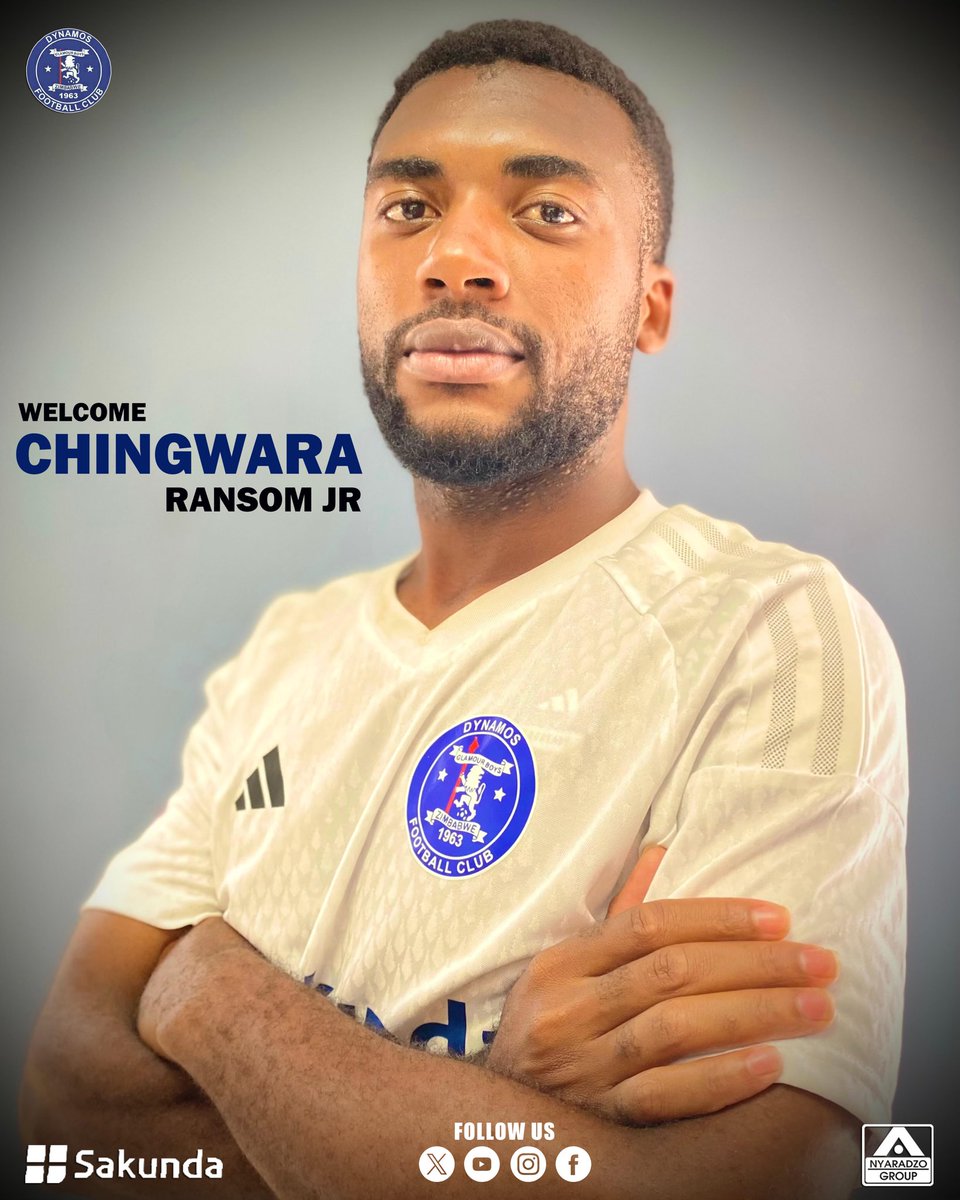 Ransom Jr is now a Glamour Boy 💙🤍

Dynamos FC is pleased to announce that we have completed the signing of central midfielder Ransom Junior Chingwara.

The 22-year-old joins the Glamour Boys on a two-year contract from Bosher Club in Oman, Middle East.  

#DeMbare #RansomIsHere