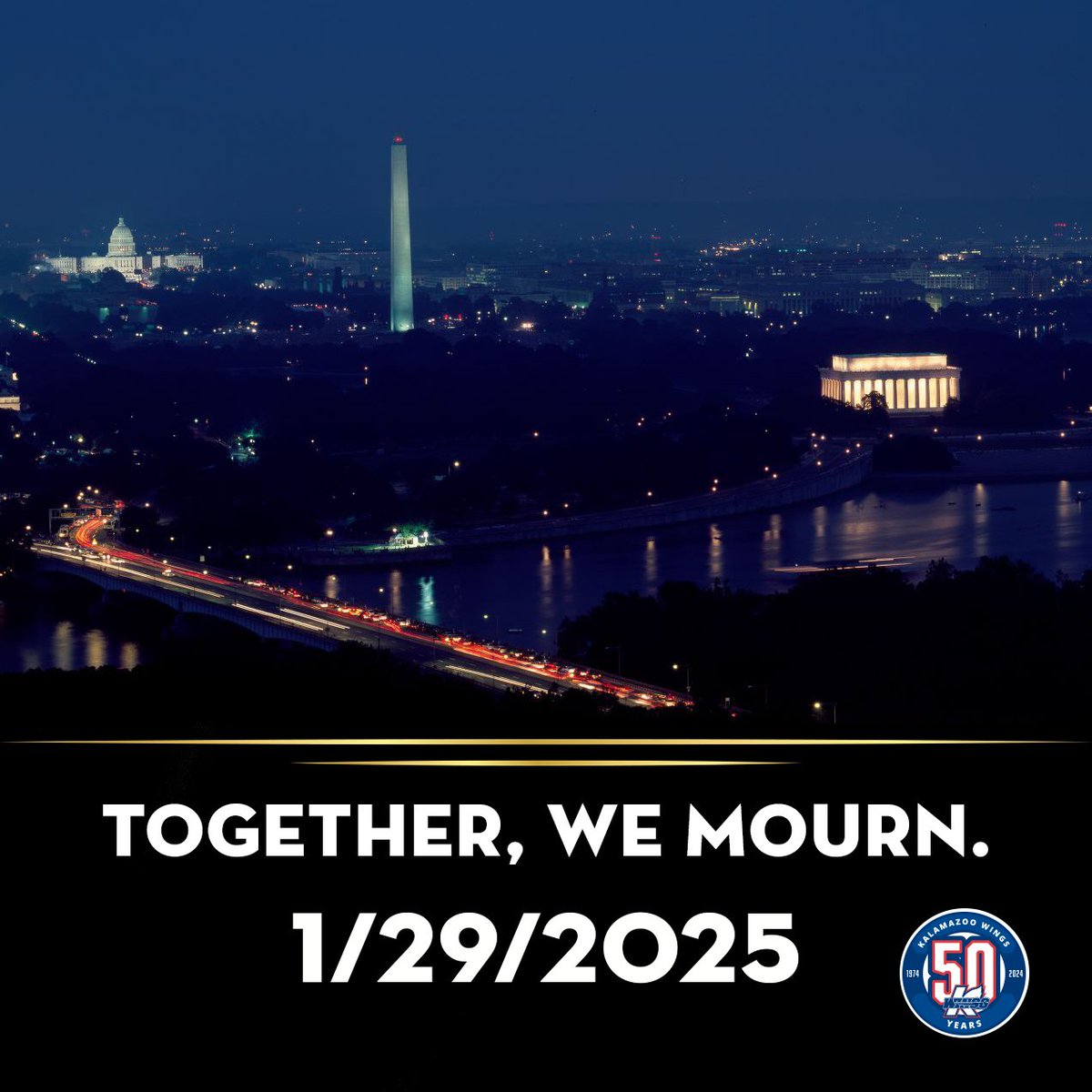 Our hearts &amp; prayers are with those lost and everyone impacted by tonight's tragic events in Washington, D.C. 🕯🙏