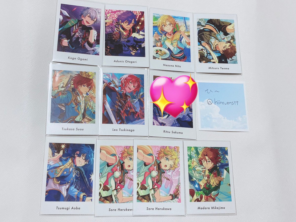 【交換】あんスタ ぱしゃっつVol.5 Action Private
譲:画像参照
求:A英智　P日和.英智
日和を含まない交換は返答にお時間を頂きます。
郵送での交換、A⇆Pの交換可能
検索からもお気軽にお声がけください。