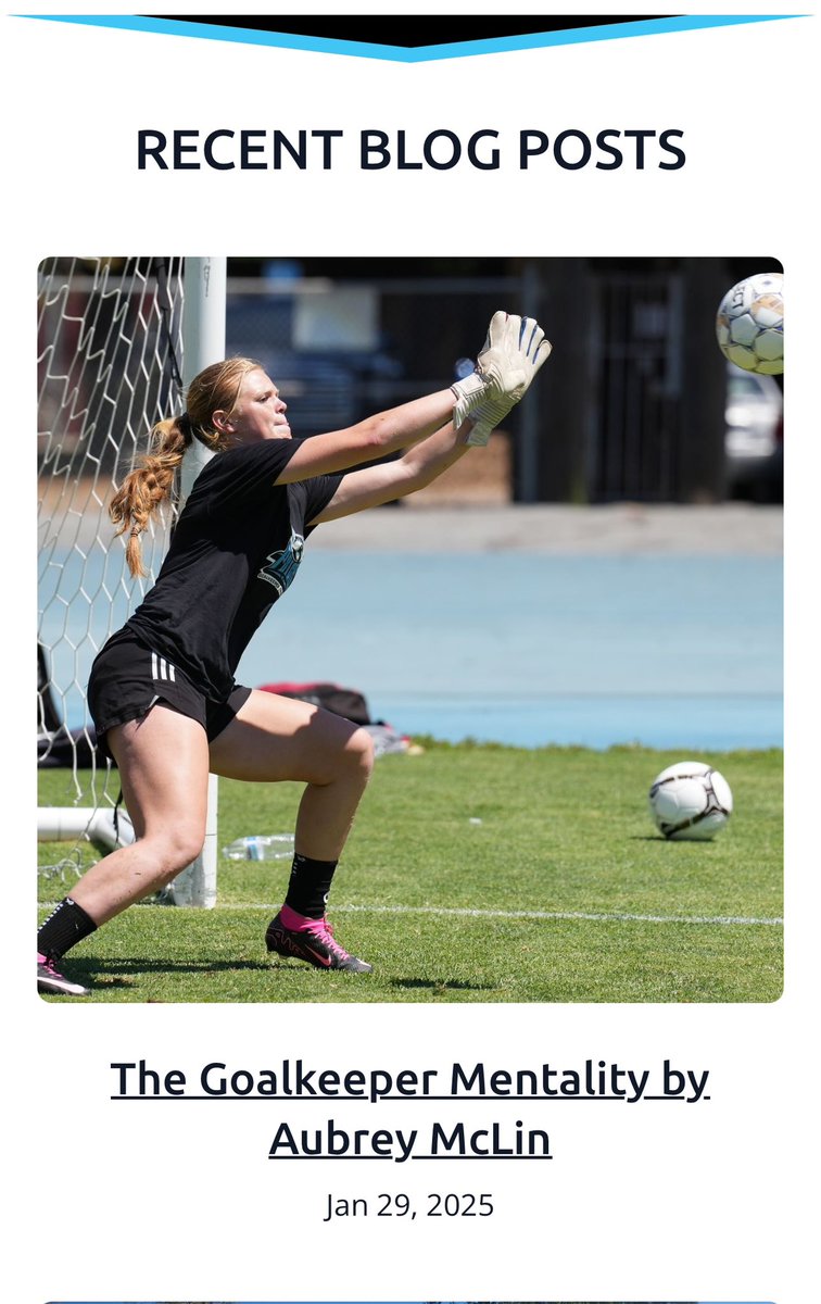 I was both excited and honored to be asked if I’d be interested in writing a guest blog post for Psico Goalkeeper Training.

For my guest post, I chose the topic of Goalkeeping Mentality, an area critical for success both on and off the field.

psicogoalkeepertraining.com/blog/the-goalk…
