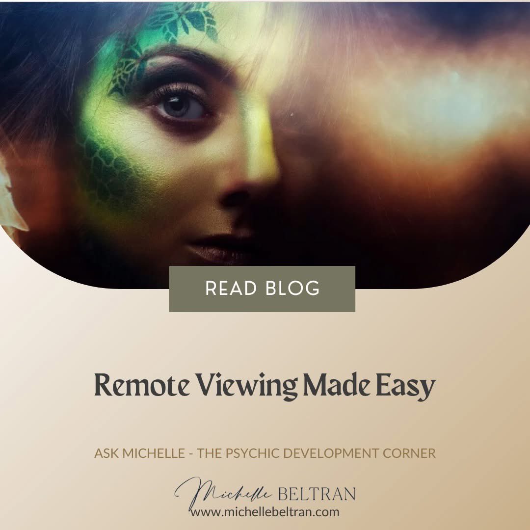 MediumMichelle's tweet image. Have you ever wanted to learn the secrets behind remote viewing? Remote viewing is a technique used to gain information from a distant target, and it has been around since the mid-1970s. 
⬇️⬇️⬇️
Read More: 
michellebeltran.com/remote-viewing…

#IntuitiveGuidance #TarotCards #PsychicAbilities…