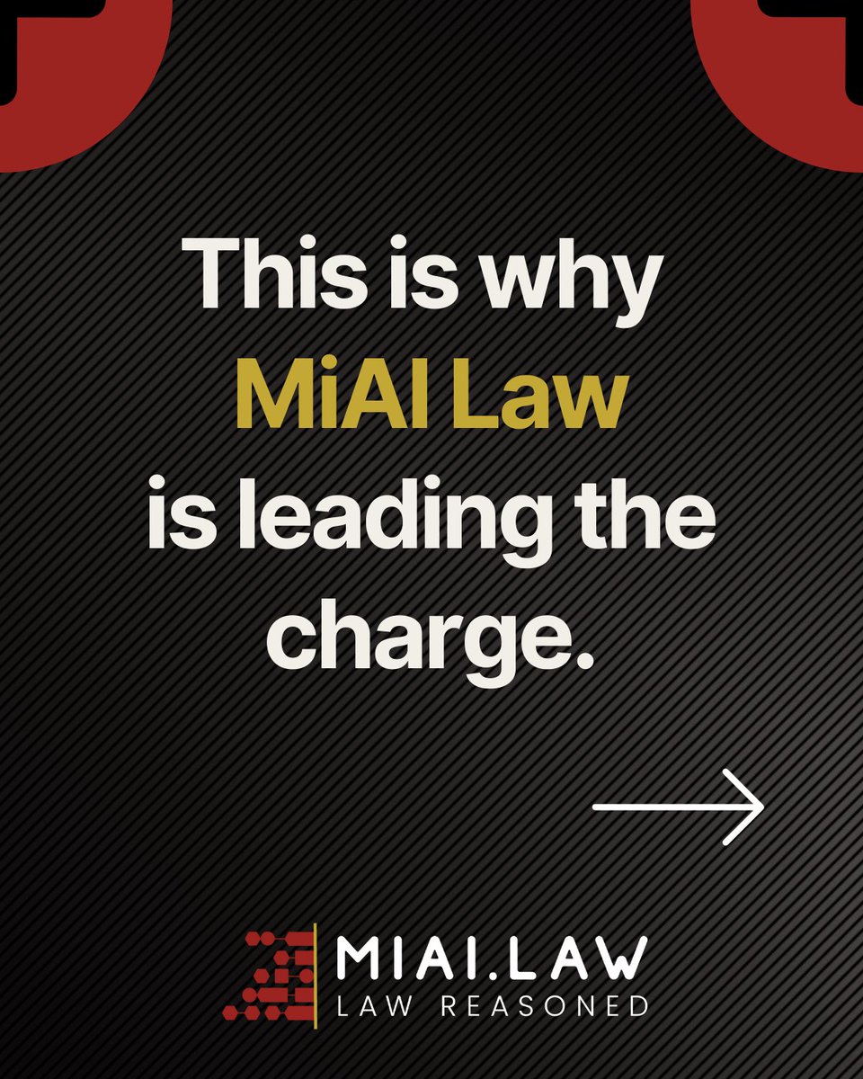 MiAi_Law's tweet photo. 2025: The Year of Agentic AI 

 ➡️ Register your interest today 
 ➡️ to learn how we can transform the way you work. 
 ➡️ https://t.co/fI4DbCDnDe

#MiAILaw #GenAI #AgenticAI #Legaltech #ArtificialIntelligence #LegalAI #Innovation https://t.co/W6io0go3PE