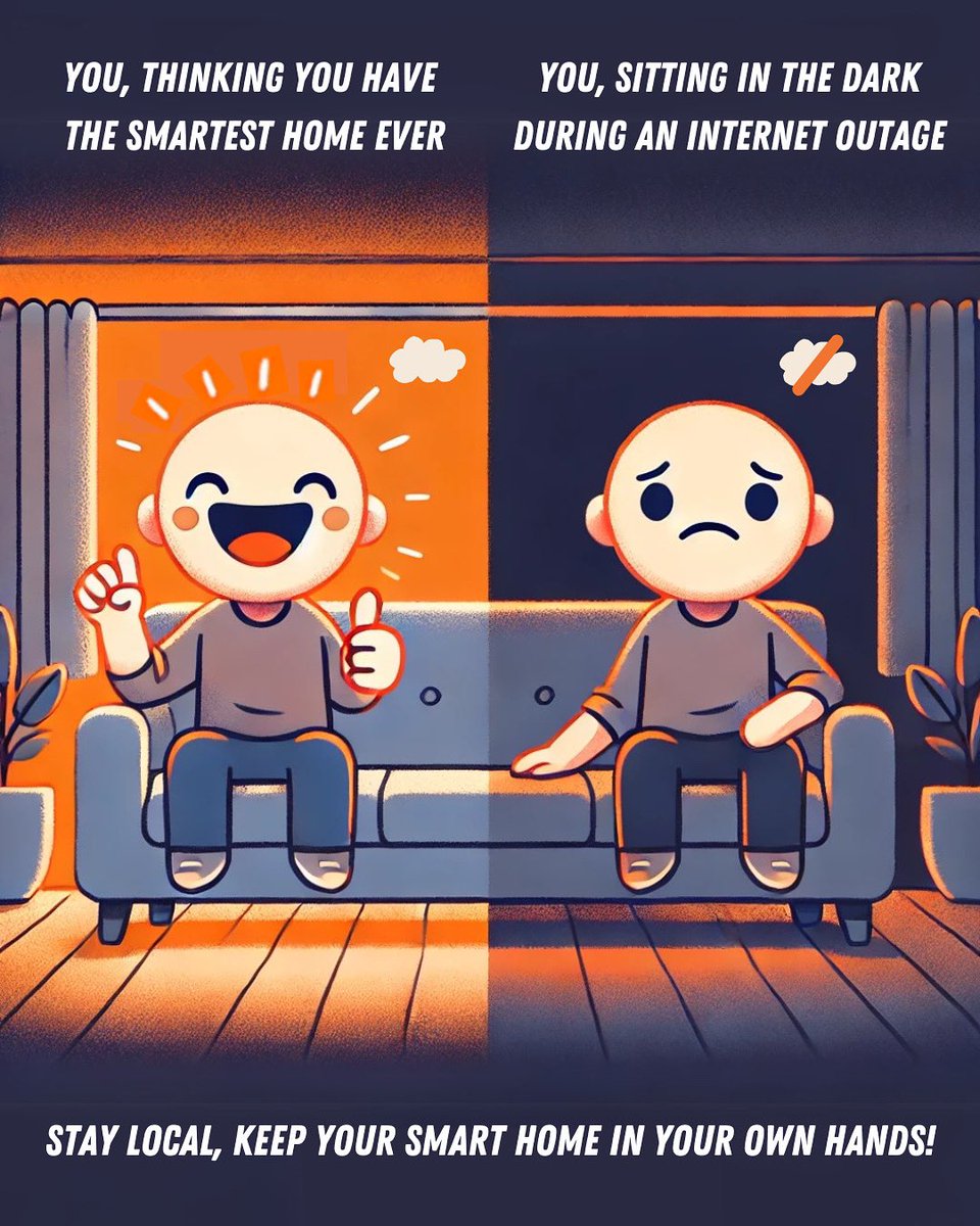 _smarthomemaker's tweet image. Cloud-based smart homes be like …
#staylocal #localsmarthome #homeassistant #smarthome #smarthomemaker #smarthomesecurity #smarthomesolutions