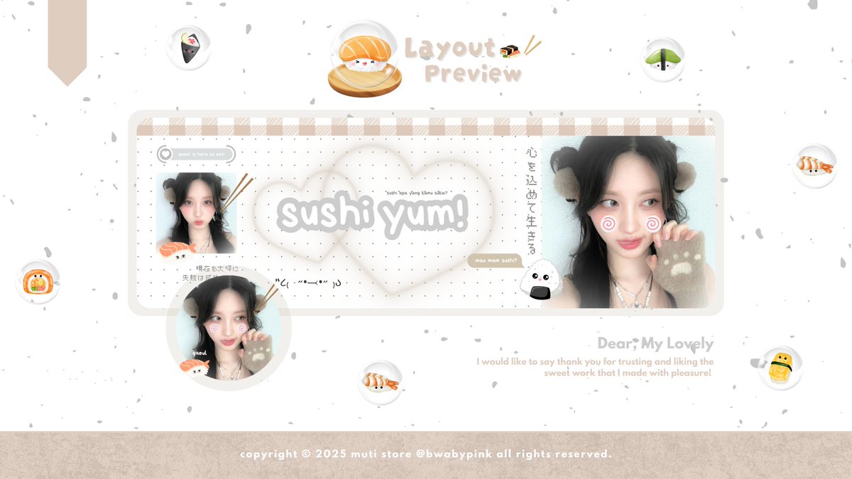 bwabypink's tweet image. — help repost pls?

hai! ᐢ..ᐢ muti bawa layout gaeul, sullyoon, minju, dan isa ready stock loh ♡ harganya 7.OOO /ea aja 🍥🥢 . . . yuk jajan 😋☝🏻 don't forget mention me after dm 𝗼𝗢𝗼𝗞𝗶𝗲 ¡! ❞

t. #zonauang