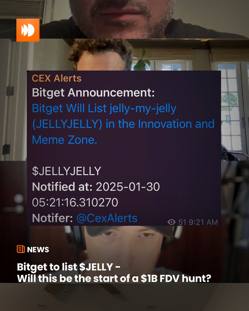 moonopolcom's tweet image. Bitget to list $JELLY @bitgetglobal 
Will this be the start of a $1B hunt for @lessin and his team?

Predict 👇