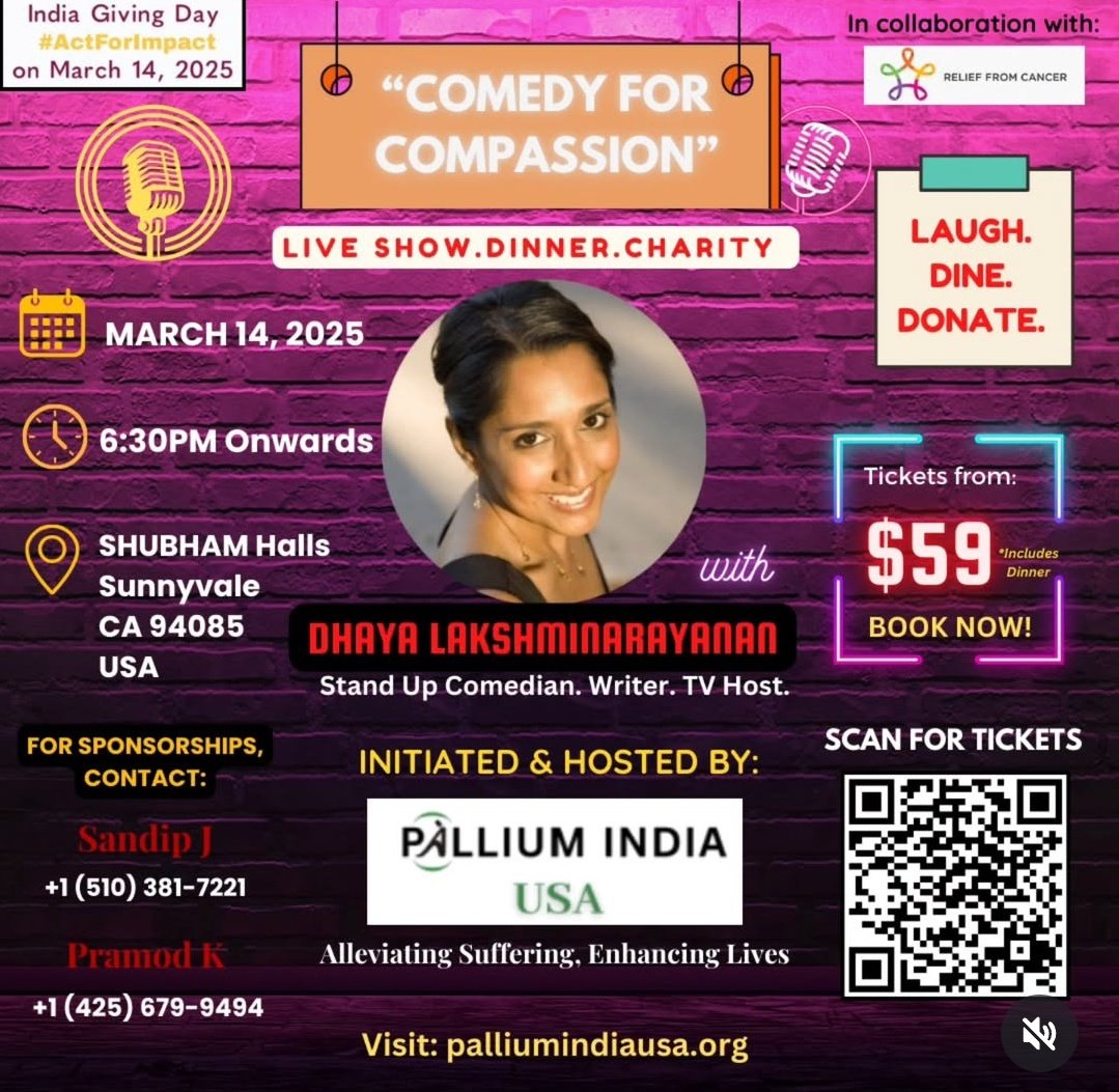 What a wonderful initiative! 'Comedy For Compassion'. Palliative Care folks in the US, please do spread the word!
<a href="/AAHPM/">AAHPM</a> <a href="/SoniaMKhunkhun/">Sonia Malhotra,MD,MS</a>
