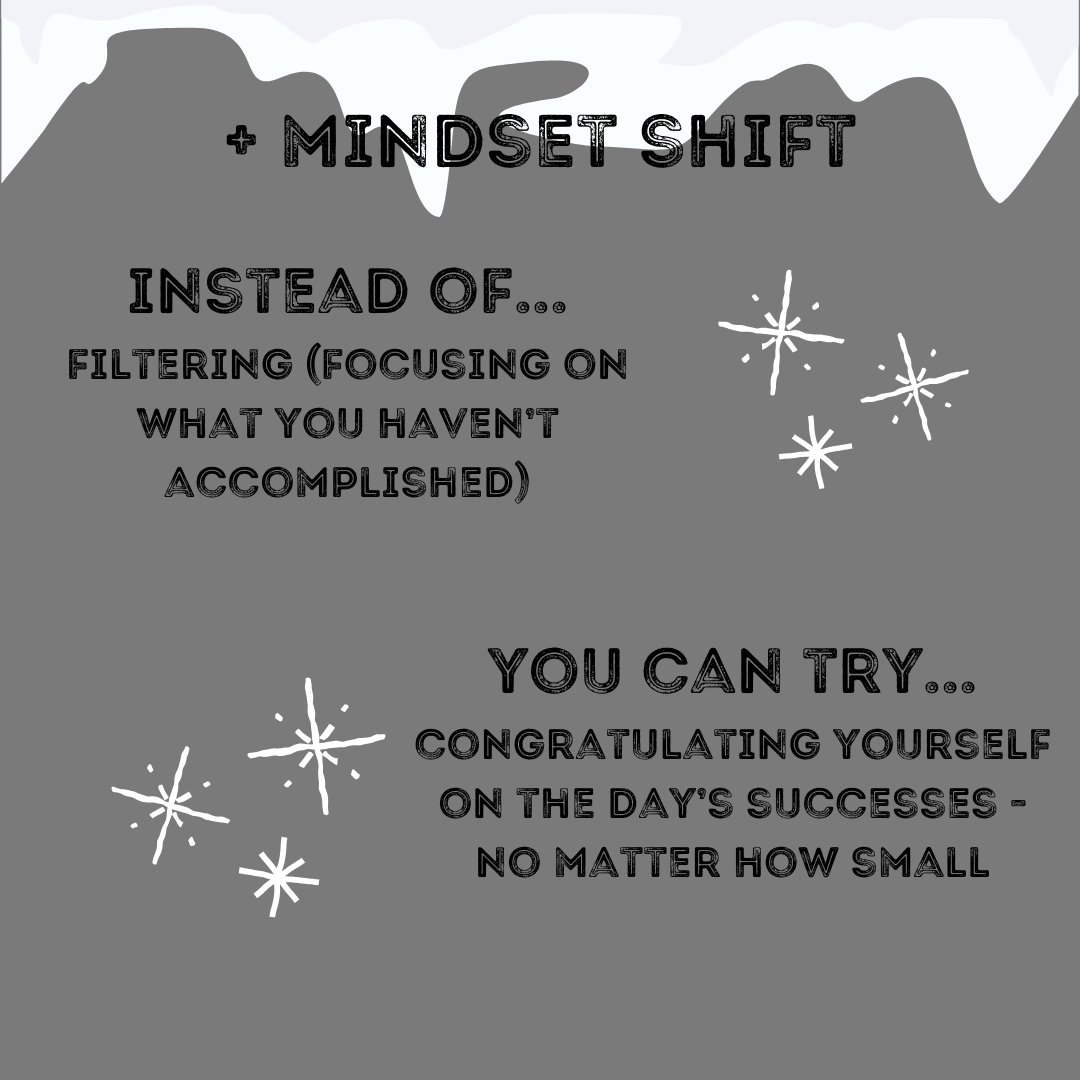 StrikeStigma's tweet image. Though your goals and outlooks are constantly changing, the beginning of a new year is a great time to embrace mindset shifts. Here are a few ways you can reframe any negative thoughts ➡️
#strikeoutthestigma