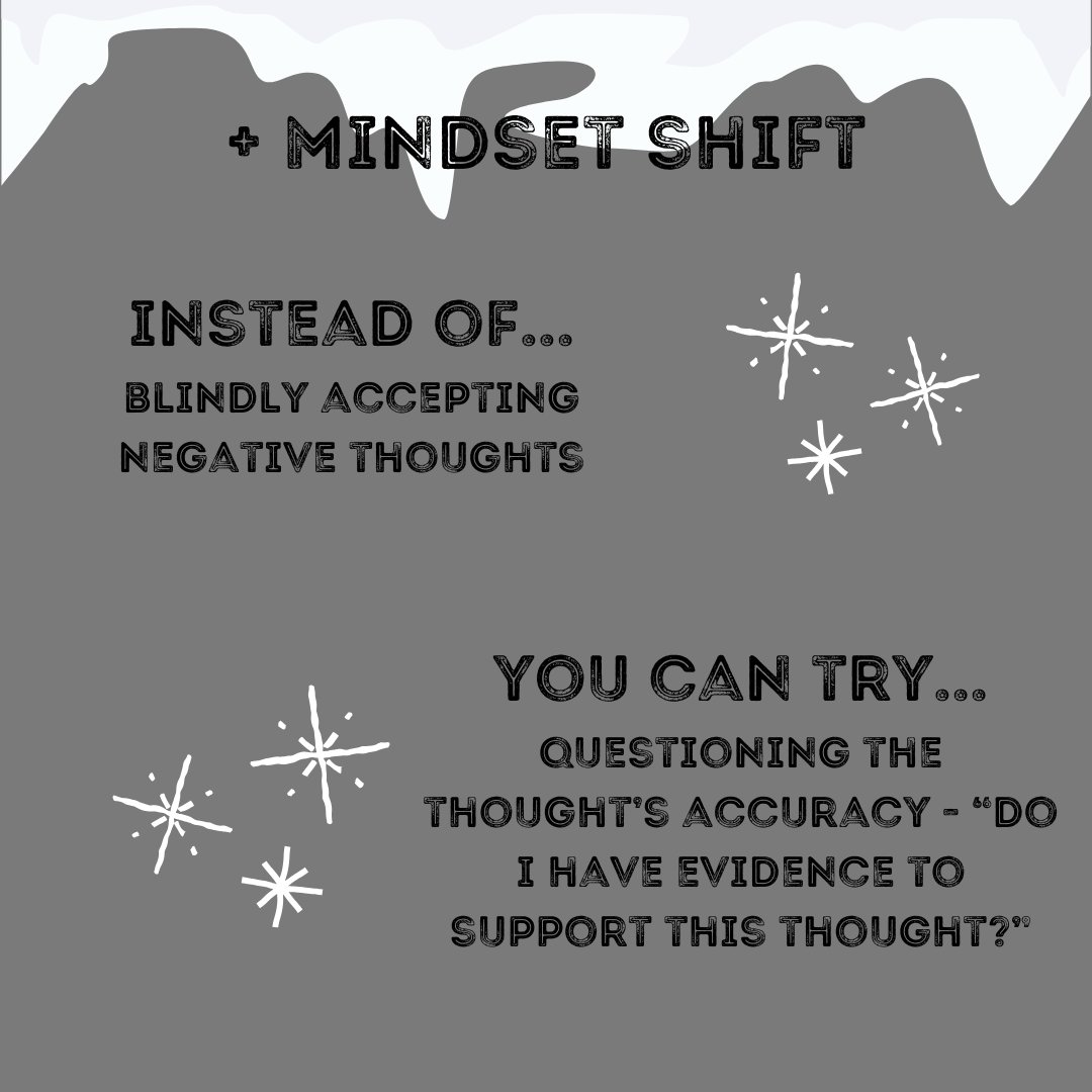 StrikeStigma's tweet image. Though your goals and outlooks are constantly changing, the beginning of a new year is a great time to embrace mindset shifts. Here are a few ways you can reframe any negative thoughts ➡️
#strikeoutthestigma