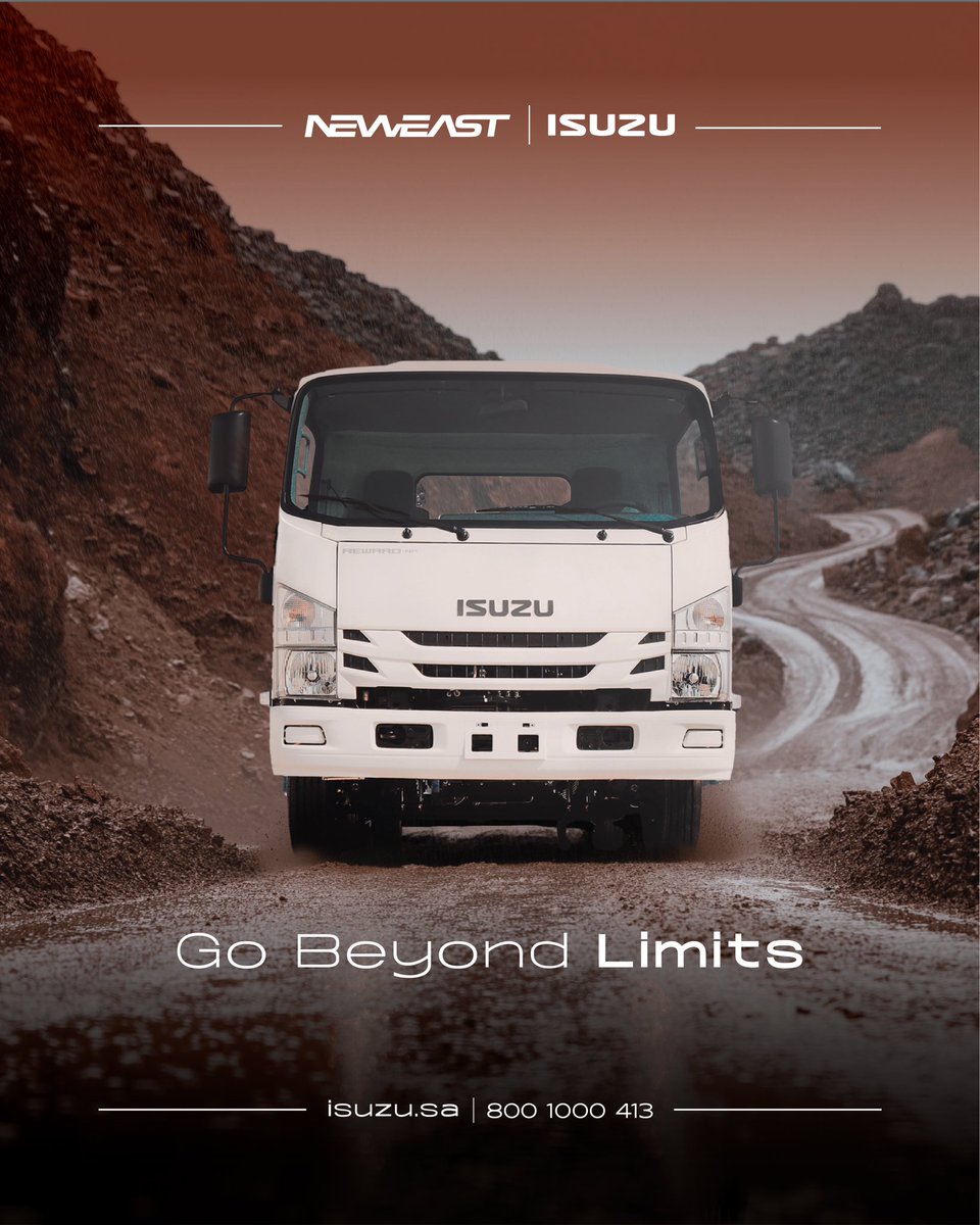 مجموعة نيو إيست الموزع الرسمي لشاحنات ايسوزو. 

مبنية لتحدي أي صعوبة، بغض النظر عن الطريق.

للمبيعات او مزيد من المعلومات يرجى الاتصال بنا على:

📧 : info@isuzu.sa
📞 : 8001000413
🌐 : isuzu.sa

#ايسوزو #نيوإيست #شاحنة_ايسوزو
