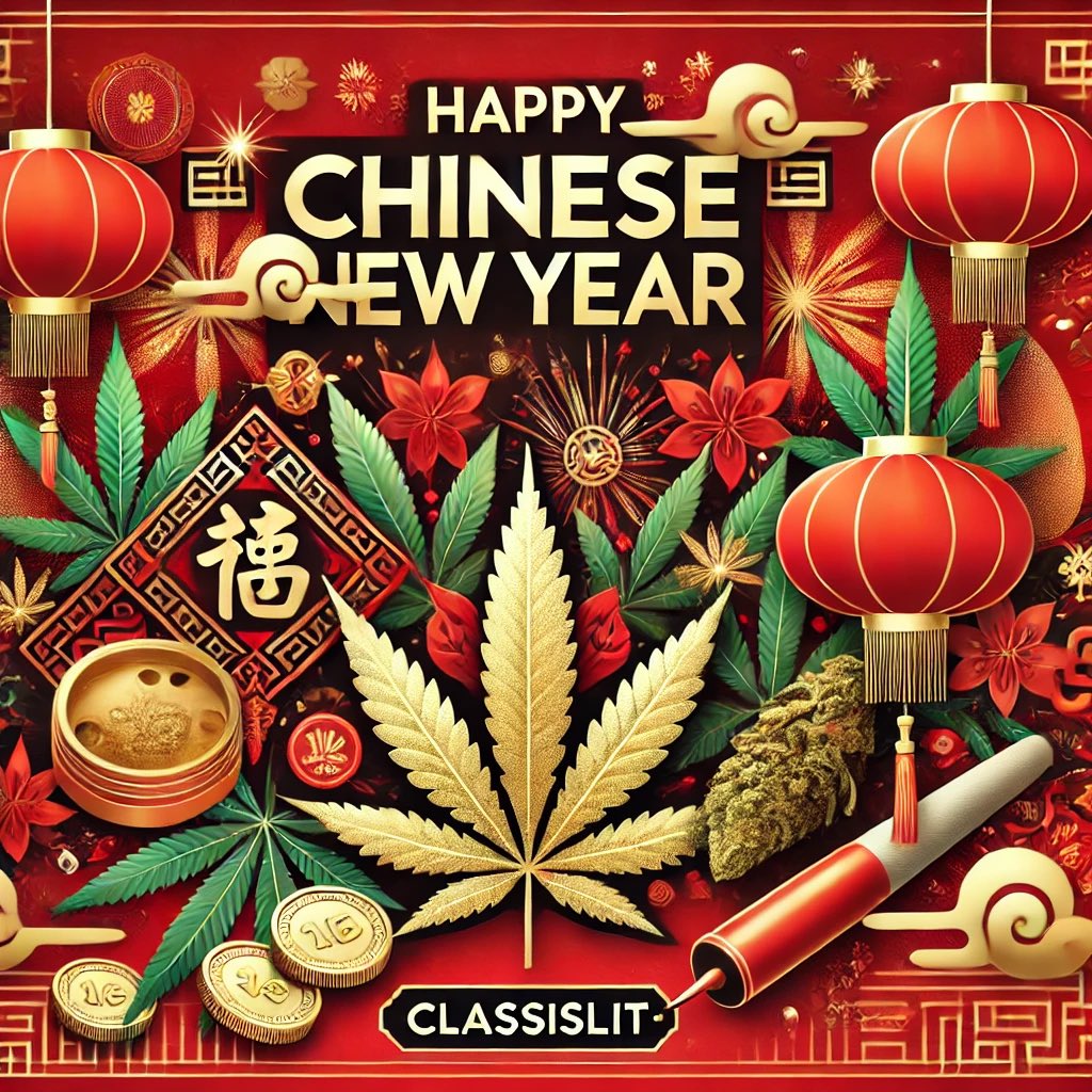 classislit's tweet image. Happy Chinese New Year. While psychoactive cannabis use is prohibited and carries severe penalties China remains one of the largest producers of industrial hemp, supplying fibers and CBD products globally.
🧧🍃💨🎨
#aiart #art #artist #artandcannabis #budbusiness #cannabisinchina