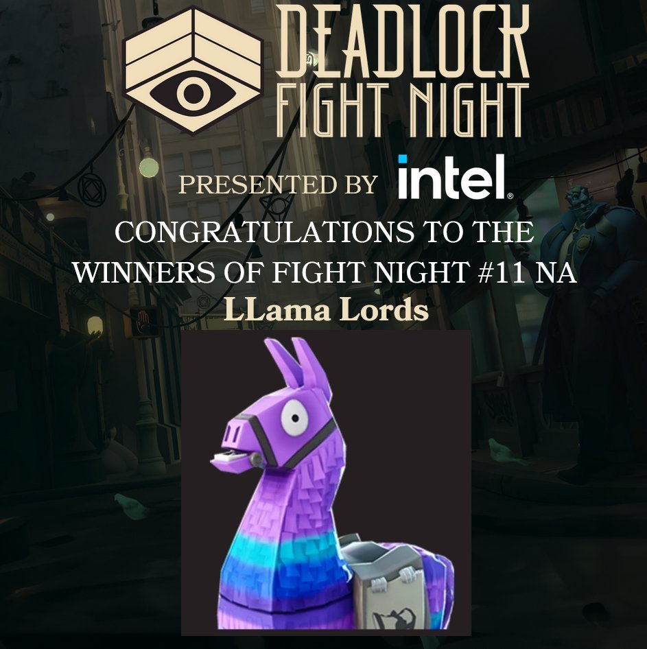 1st place <a href="/DeadlockDFN/">Deadlock Fight Night</a> $1000 Lets go!!