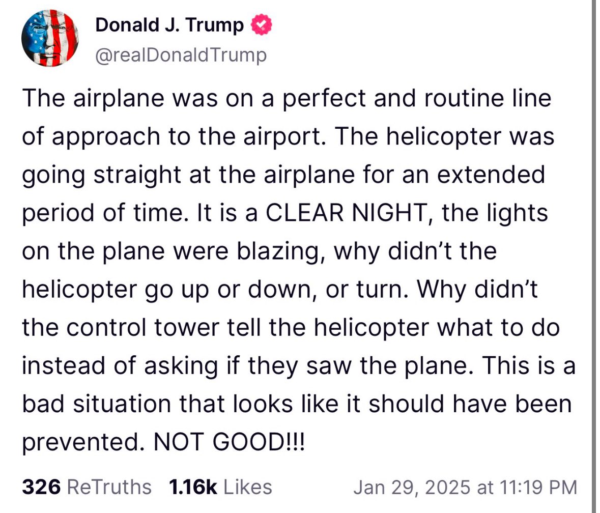 Andrew—#IAmTheResistance (@amoneyresists) on Twitter photo Prevented? YOU DID THIS <a href="/realDonaldTrump/">Donald J. Trump</a>.
On your 2ND DAY, you:
1. Fired the head of the Transportation Security Administration
2. Fired the entire Aviation Security Advisory Committee
3. Froze hiring of all Air Traffic Controllers
4. Fired 100 top FAA security officers Prevented? YOU DID THIS <a href="/realDonaldTrump/">Donald J. Trump</a>.
On your 2ND DAY, you:
1. Fired the head of the Transportation Security Administration
2. Fired the entire Aviation Security Advisory Committee
3. Froze hiring of all Air Traffic Controllers
4. Fired 100 top FAA security officers