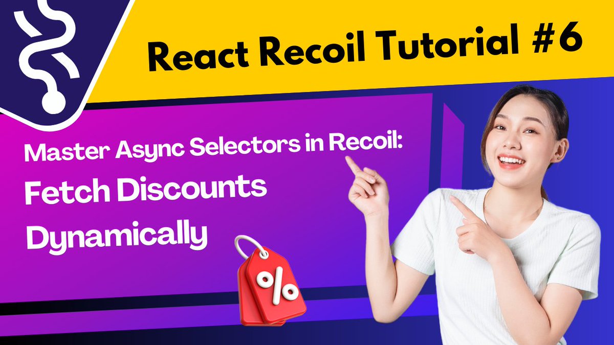 skillbakery's tweet image. ⚛️🔄 Master async selectors in Recoil and learn how to fetch discounts dynamically! Enhance your React state management skills with real-world examples. 💻✨

🎥 Watch now: [youtu.be/IZ-GEjopHMc] 🎬

#RecoilJS #ReactJS #StateManagement #AsyncSelectors #SkillBakeryStudio