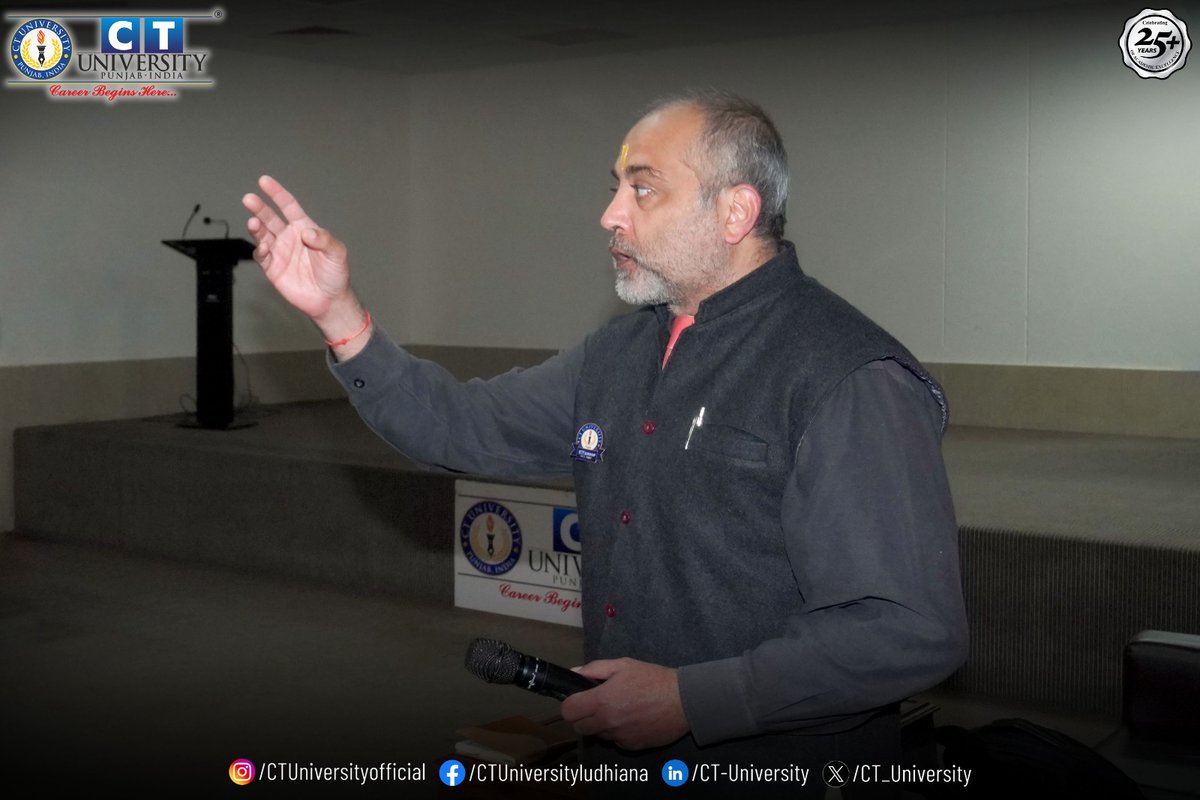 CT_University's tweet photo. Dr. Pankaj Jain, Director, TPO, conducted an insightful session for BCA students on Career Pathway Programs.
The session provided valuable guidance on future opportunities, skill development and career growth.
#InformativeSession #KnowledgeSharing #CTUniversity #CareerGrowth https://t.co/txpC7brcL9