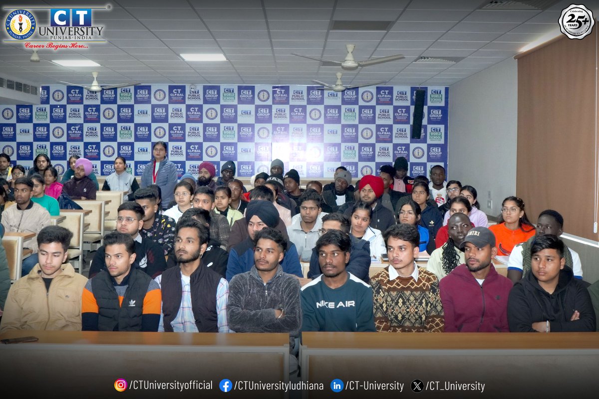 CT_University's tweet photo. Dr. Pankaj Jain, Director, TPO, conducted an insightful session for BCA students on Career Pathway Programs.
The session provided valuable guidance on future opportunities, skill development and career growth.
#InformativeSession #KnowledgeSharing #CTUniversity #CareerGrowth https://t.co/txpC7brcL9