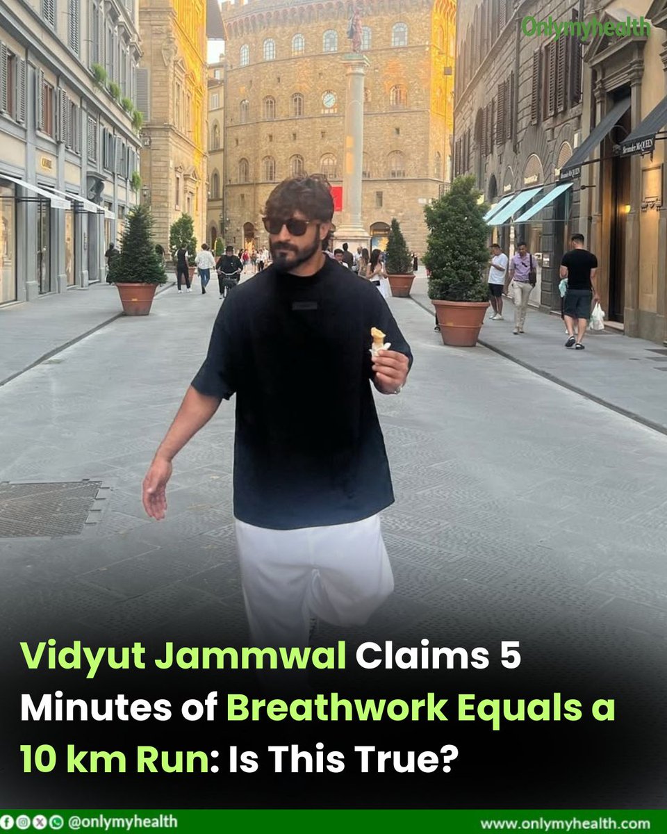 onlymyhealth's tweet photo. Vidyut Jammwal asserted that five minutes of breathwork could equate to running 10 kilometres in terms of cardiovascular strength.
https://t.co/7cPUc7flT7
#VidyutJammwal #Breathwork #Health #OnlyMyHealth https://t.co/lOZZNKQW8m