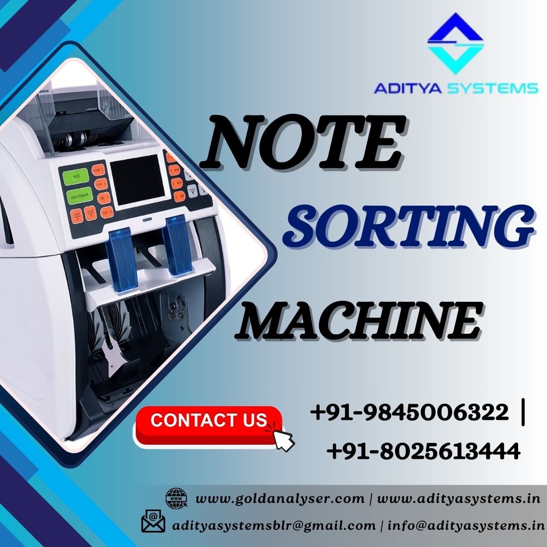 AdityaSyst20704's tweet image. 💵 Effortless Currency Sorting with Our Advanced Note Sorting Machine! 💵
📞 Contact Us Today!
📲+91-9845006322 | +91-8025613444
📧info@adityasystems.in
🔗Visit Our Website:
🌐 goldanalyser.com | adityasystems.in
#NoteSortingMachine #CashManagement #CurrencySorting
