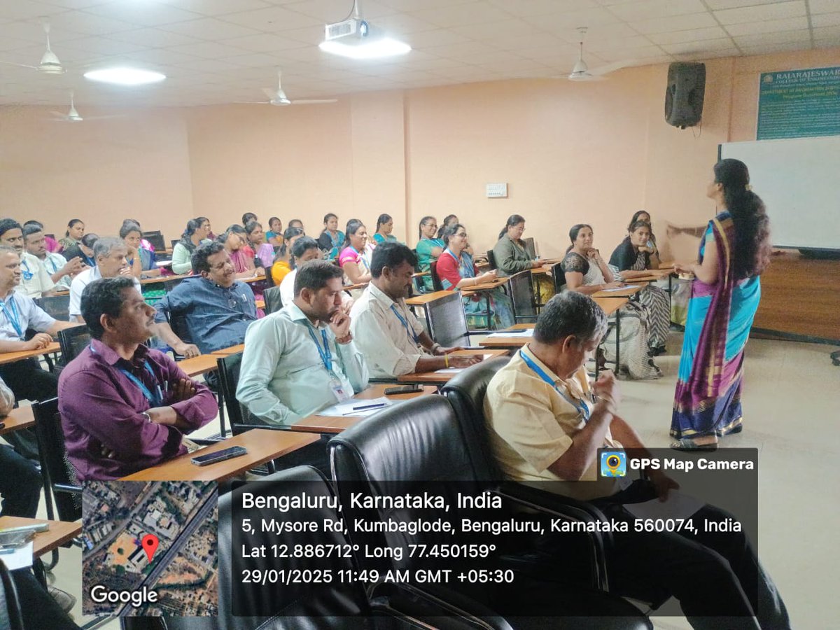 rrceblr's tweet image. 🎓 #FDP on "Enhancement of Skill Sets" at #RRCE!
The 3-day #Faculty_Development_Program, organized by #IQAC, began on 29th Jan 2025 at Aryabhata Seminar Hall.
Honored to have Ms. Rohini Thrimurthy as Chief Guest, sharing insights on leadership & teaching excellence! 🚀