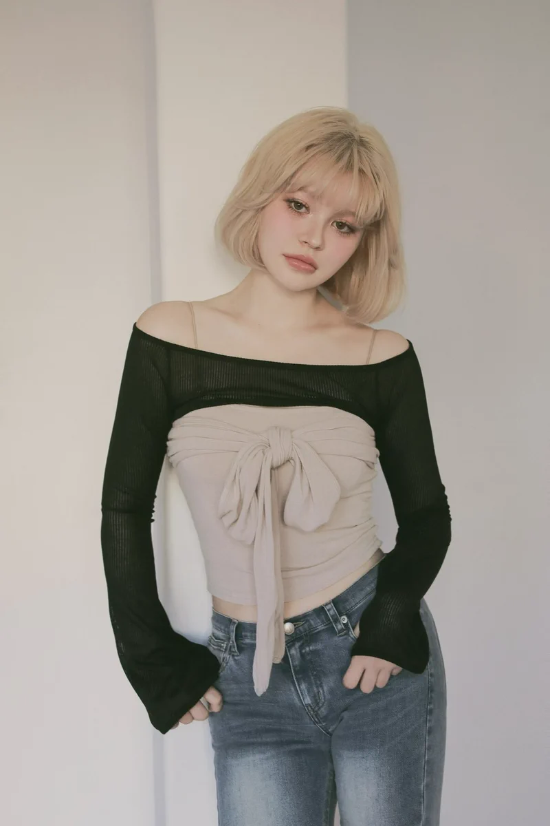 【ANDMARY完売品】Shayla ribbon tops beige andmary on X: 
